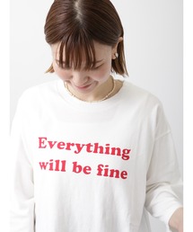 Lugnoncure | カラーロゴ七分袖Tシャツ(Tシャツ/カットソー)
