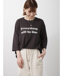 Lugnoncure | カラーロゴ七分袖Tシャツ(Tシャツ/カットソー)