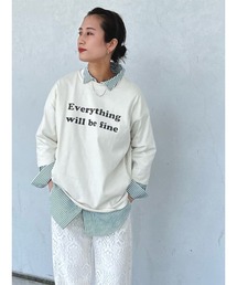 Lugnoncure | カラーロゴ七分袖Tシャツ(Tシャツ/カットソー)
