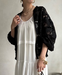 【WEB限定】フラワーレースシアーブルゾン