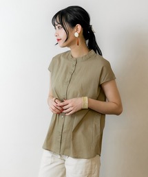 atONE ローンフレンチブラウス 半袖