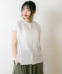 atONE ローンフレンチブラウス 半袖