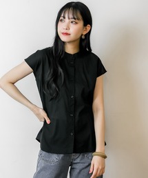 atONE ローンフレンチブラウス 半袖