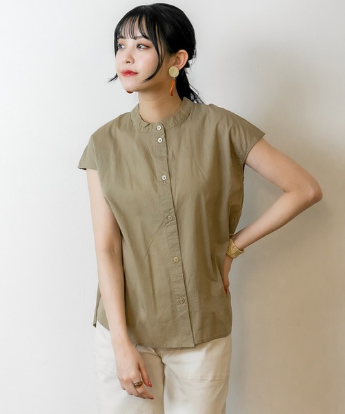 atONE（アットワン）の「atONE ローンフレンチブラウス 半袖（シャツ/ブラウス・レディース・オフホワイト/ベージュ/ブラック・F）」の13枚目の写真