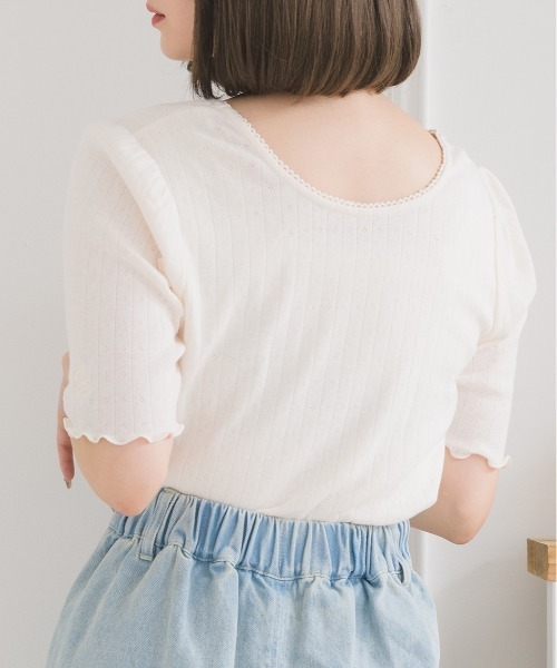ems excite(エムズエキサイト)の「アソート針抜きテレコCT(Tシャツ/カットソー・レディース・グリーン/オフホワイト/ホワイト系その他/ブルー系その他・FREE)」の8枚目の写真