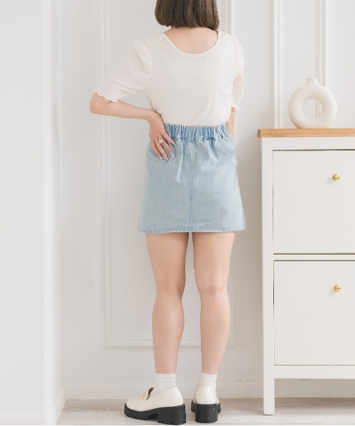 ems excite(エムズエキサイト)の「アソート針抜きテレコCT(Tシャツ/カットソー・レディース・グリーン/オフホワイト/ホワイト系その他/ブルー系その他・FREE)」の13枚目の写真