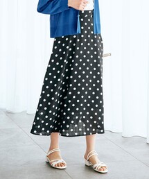 grove | スタイリング映え！シア－チェックドットプリントスカート(スカート)