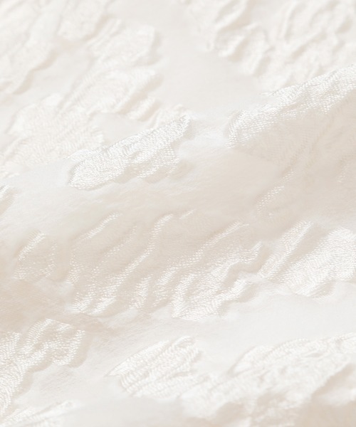LE CIEL BLEU(ルシェルブルー)の「シアージャガードタイウエストスカート / Sheer Jacquard Tie Waist Skirt(スカート・レディース・オフホワイト/ブラック・36/34)」の10枚目の写真