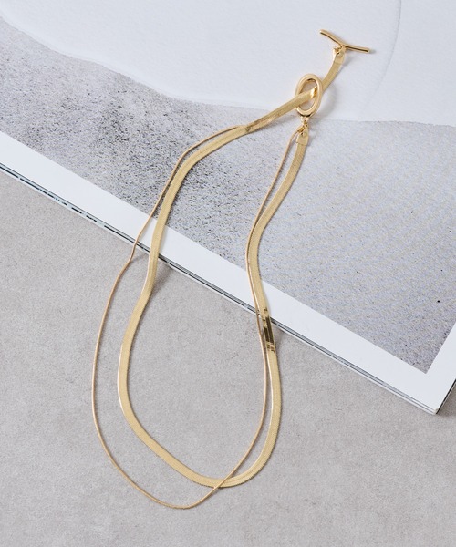 COLONY 2139（コロニートゥーワンスリーナイン）の「2連スネークチェーンネックレス（ネックレス・レディース・ゴールド/シルバー・FREE）」の14枚目の写真