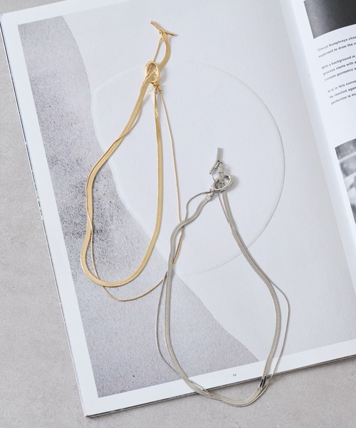 COLONY 2139（コロニートゥーワンスリーナイン）の「2連スネークチェーンネックレス（ネックレス・レディース・ゴールド/シルバー・FREE）」の12枚目の写真