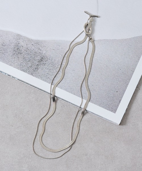 COLONY 2139（コロニートゥーワンスリーナイン）の「2連スネークチェーンネックレス（ネックレス・レディース・ゴールド/シルバー・FREE）」の3枚目の写真