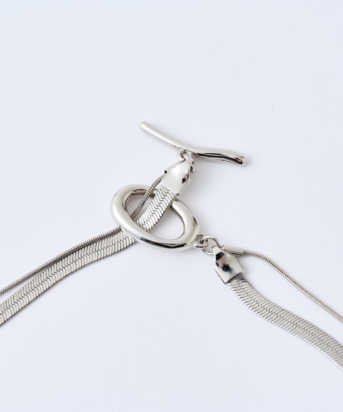 COLONY 2139（コロニートゥーワンスリーナイン）の「2連スネークチェーンネックレス（ネックレス・レディース・ゴールド/シルバー・FREE）」の8枚目の写真