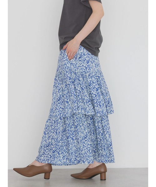 AMERICAN HOLIC（アメリカンホリック）の「ティアードエスニックプリントスカート（スカート・レディース・オレンジ/ブルー・L/M）」の22枚目の写真