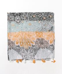 mimis（ミイーミイーズ）の「タッセル付きプリントストール（ストール/ショール）」