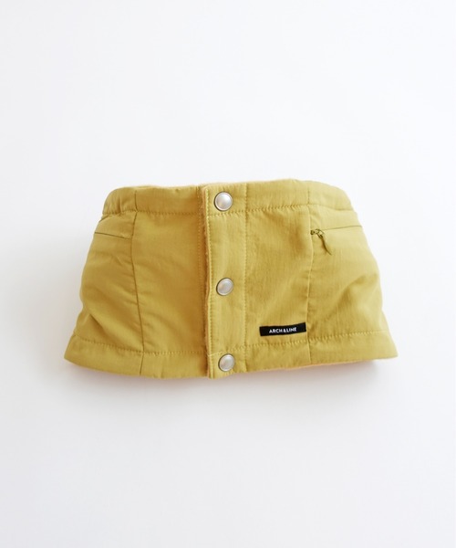 ARCH & LINE（アーチアンドライン）の「リサイクルナイロンフード付きネックウォーマー FLEECE SNOODIE（ネックウォーマー/スヌード・キッズ・ブラウン/イエロー/クリーム/ブラック・L/M）」の17枚目の写真
