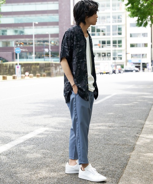 Blue Standard (ブルースタンダード)の「【BLUE STANDARD/ブルースタンダード】接触冷感 ポリトロワンタック ウエストゴム クロップドパンツ(その他パンツ・メンズ・チャコールグレー/ブルー/ブラック/ベージュ・MEDIUM/LARGE/X-LARGE)」の14枚目の写真