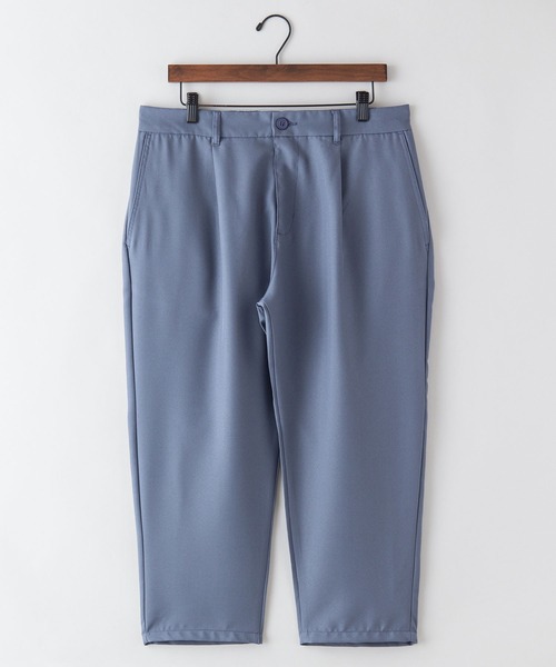 Blue Standard (ブルースタンダード)の「【BLUE STANDARD/ブルースタンダード】接触冷感 ポリトロワンタック ウエストゴム クロップドパンツ(その他パンツ・メンズ・チャコールグレー/ブルー/ブラック/ベージュ・MEDIUM/LARGE/X-LARGE)」の5枚目の写真