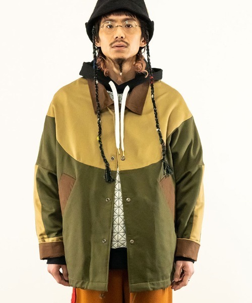 masterkey(マスターキー)の「mj9242-NORDIC シャツジャケット(その他アウター・メンズ・カーキ/ブラック・1/2)」の3枚目の写真