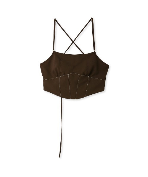 LILY BROWN(リリーブラウン)の「【LILY BROWN Lingerie】ビスチェ / コルセット風レースアップ(ベスト・レディース・ブラック/ブラウン・SMALL/MEDIUM)」の10枚目の写真