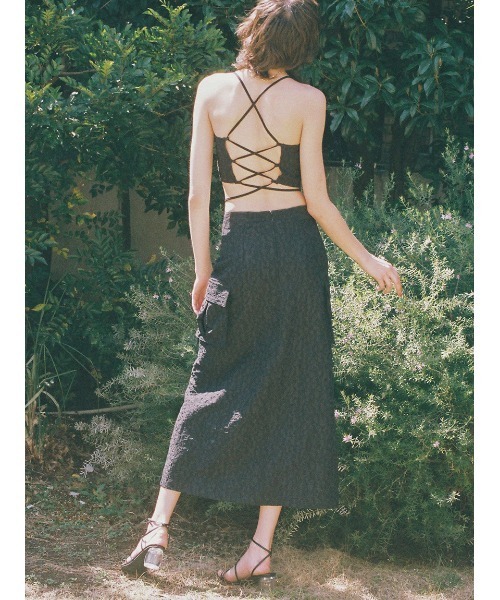 LILY BROWN(リリーブラウン)の「【LILY BROWN Lingerie】ビスチェ / コルセット風レースアップ(ベスト・レディース・ブラック/ブラウン・SMALL/MEDIUM)」の4枚目の写真