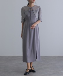 ミモレ丈&袖あり フォーマル スパンコールセレモニー 結婚式 パーティー ドレス オケージョンドレス お呼ばれ 二次会 成人式 