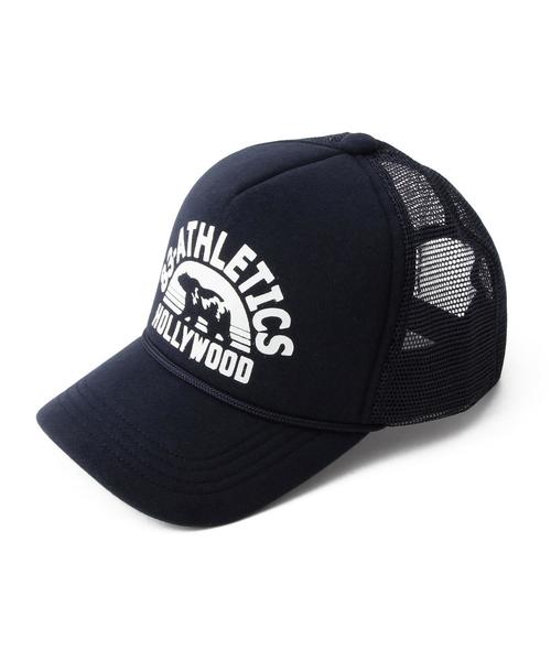 coen（コーエン）の「プリントメッシュキャップ§（キャップ・レディース・ワインレッド/ネイビー・フリー）」の2枚目の写真