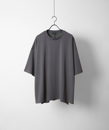 ドレープとろみ ビッグシルエット 無地 / ワンポイント / フロントプリント オーバーサイズ半袖Tシャツ カットソー【Confirm】