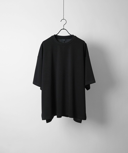 Confirm（コンファーム）の「ドレープとろみ ビッグシルエット 無地 / ワンポイント / フロントプリント オーバーサイズ半袖Tシャツ カットソー【Confirm】（Tシャツ/カットソー・メンズ・ブラック系その他2/グレー系その他/ブラック/チャコールグレー/ブラック系その他/ホワイト系その他2/ホワイト系その他/ホワイト/グレー系その他2・FREE）」の16枚目の写真