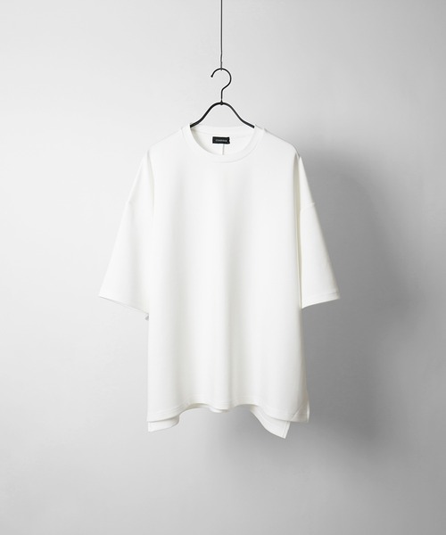 Confirm（コンファーム）の「ドレープとろみ ビッグシルエット 無地 / ワンポイント / フロントプリント オーバーサイズ半袖Tシャツ カットソー【Confirm】（Tシャツ/カットソー・メンズ・ブラック系その他2/グレー系その他/ブラック/チャコールグレー/ブラック系その他/ホワイト系その他2/ホワイト系その他/ホワイト/グレー系その他2・FREE）」の10枚目の写真