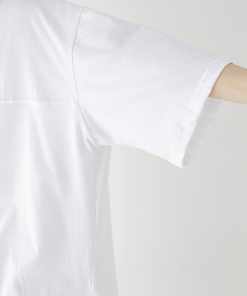 minsobi(ミンソビ)の「グラデーションサークルT ビッグシルエット半袖カットソー(Tシャツ/カットソー・メンズ・ブラック/ホワイト・FREE)」の6枚目の写真