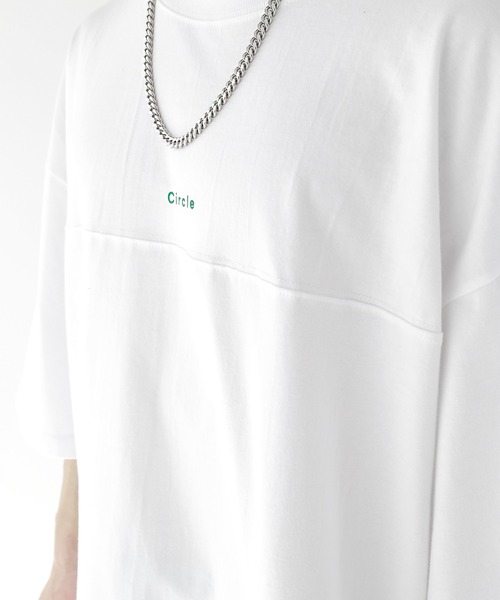 minsobi(ミンソビ)の「グラデーションサークルT ビッグシルエット半袖カットソー(Tシャツ/カットソー・メンズ・ブラック/ホワイト・FREE)」の7枚目の写真