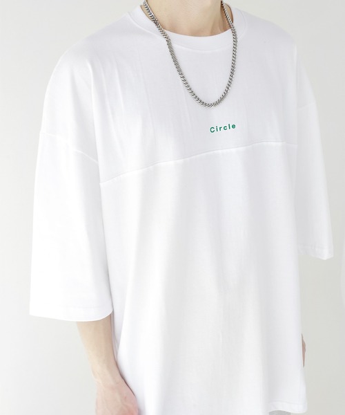 minsobi(ミンソビ)の「グラデーションサークルT ビッグシルエット半袖カットソー(Tシャツ/カットソー・メンズ・ブラック/ホワイト・FREE)」の14枚目の写真