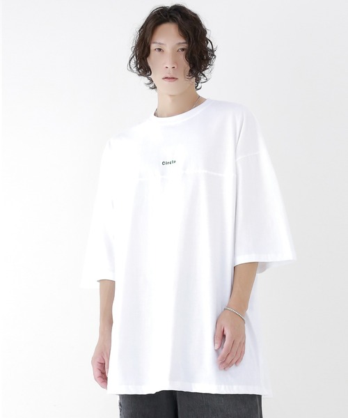 グラデーションサークルT ビッグシルエット半袖カットソー（T