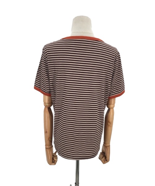 Amulet(アミュレット)の「ボーダー半袖カットソー(Tシャツ/カットソー・レディース・グリーン/ブラウン/ブラック・L/XL/M)」の19枚目の写真