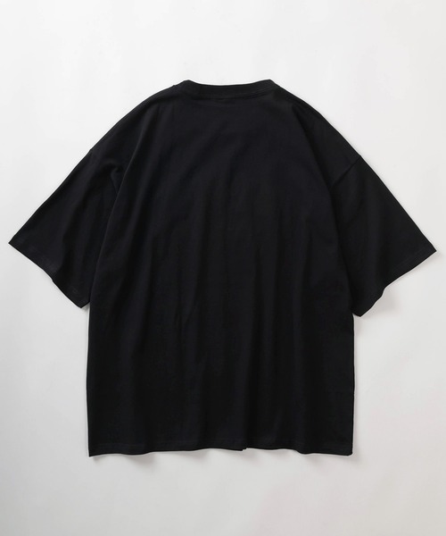 VISION STREET WEAR（ヴィジョンストリートウェア）の「【VISION STREET  WEAR/ヴィジョンストリートウェア】バブルロゴ サテン刺繍デザイン オーバーサイズ 半袖Tシャツ/ビッグシルエット（Tシャツ/カットソー・メンズ・杢グレー/ブラック/ホワイト・M/L）」の4枚目の写真