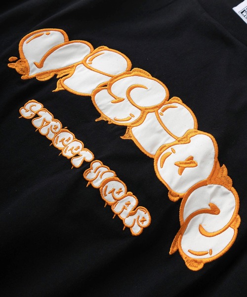 VISION STREET WEAR（ヴィジョンストリートウェア）の「【VISION STREET  WEAR/ヴィジョンストリートウェア】バブルロゴ サテン刺繍デザイン オーバーサイズ 半袖Tシャツ/ビッグシルエット（Tシャツ/カットソー・メンズ・杢グレー/ブラック/ホワイト・M/L）」の7枚目の写真