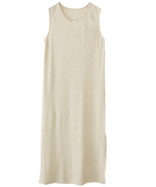 Social GIRL(ソーシャルガール)の「バックオープンリブワンピース(ワンピース・レディース・ブラック/グレイッシュベージュ/アイボリー/ブルー・M)」の4枚目の写真