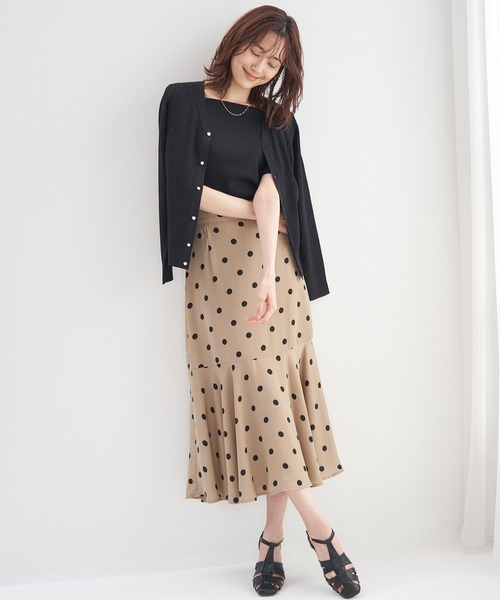 UVカット・洗濯機OK/ワイドリブニットカーディガン