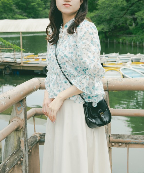 kutir（クティール）の「【クティールとレトロ】チャイナジャガードブラウス（シャツ/ブラウス・レディース・グリーン/アイボリー/ブルー・FREE）」の17枚目の写真