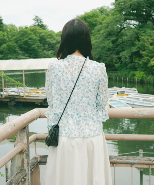 kutir（クティール）の「【クティールとレトロ】チャイナジャガードブラウス（シャツ/ブラウス・レディース・グリーン/アイボリー/ブルー・FREE）」の19枚目の写真