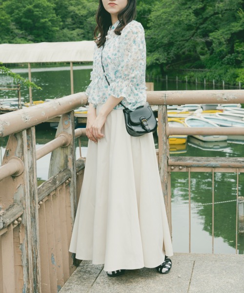 kutir（クティール）の「【クティールとレトロ】チャイナジャガードブラウス（シャツ/ブラウス・レディース・グリーン/アイボリー/ブルー・FREE）」の9枚目の写真