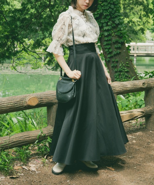 kutir（クティール）の「【クティールとレトロ】チャイナジャガードブラウス（シャツ/ブラウス・レディース・グリーン/アイボリー/ブルー・FREE）」の10枚目の写真