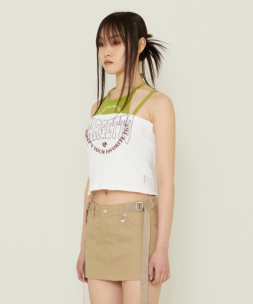 HALTER NECK LAYERED T-SHIRT / ホルターネックレイヤードTシャツ