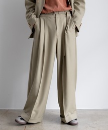 CASPER JOHN | Belted volume slacks/ベルテッドボリュームスラックス(その他パンツ)