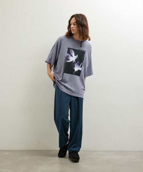 JUNRED（ジュンレッド）の「セットアップ対応 / エアリーストレッチタックワイドパンツ（その他パンツ・メンズ・ライトグレー/ブラック/グリーン系その他/ブルー系その他4・S/M/L）」の19枚目の写真