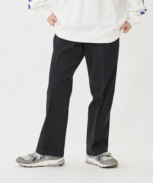 MILKFED.（ミルクフェド）の「TUCK DENIM PANTS（デニムパンツ・レディース・ブラック/インディゴブルー・S/M）」の20枚目の写真