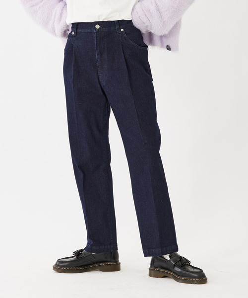 MILKFED.（ミルクフェド）の「TUCK DENIM PANTS（デニムパンツ・レディース・ブラック/インディゴブルー・S/M）」の19枚目の写真