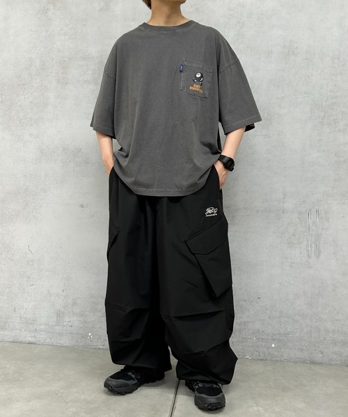 WHO'S WHO gallery(フーズフーギャラリー)の「COOPER FACTヘビーウェイトビリヤードロゴビッグポケTEE(Tシャツ/カットソー・レディース・ホワイト/チャコールグレー・FREE)」の9枚目の写真