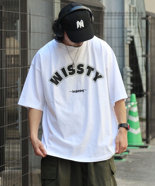 wissty(ウィスティー)の「wissty-ロゴT(Tシャツ/カットソー・メンズ・ホワイト系2/ブラック系2/ブラック/ホワイト・M/L)」の3枚目の写真