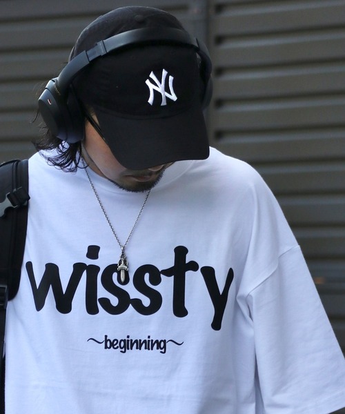 wissty(ウィスティー)の「wissty-ロゴT(Tシャツ/カットソー・メンズ・ホワイト系2/ブラック系2/ブラック/ホワイト・M/L)」の15枚目の写真
